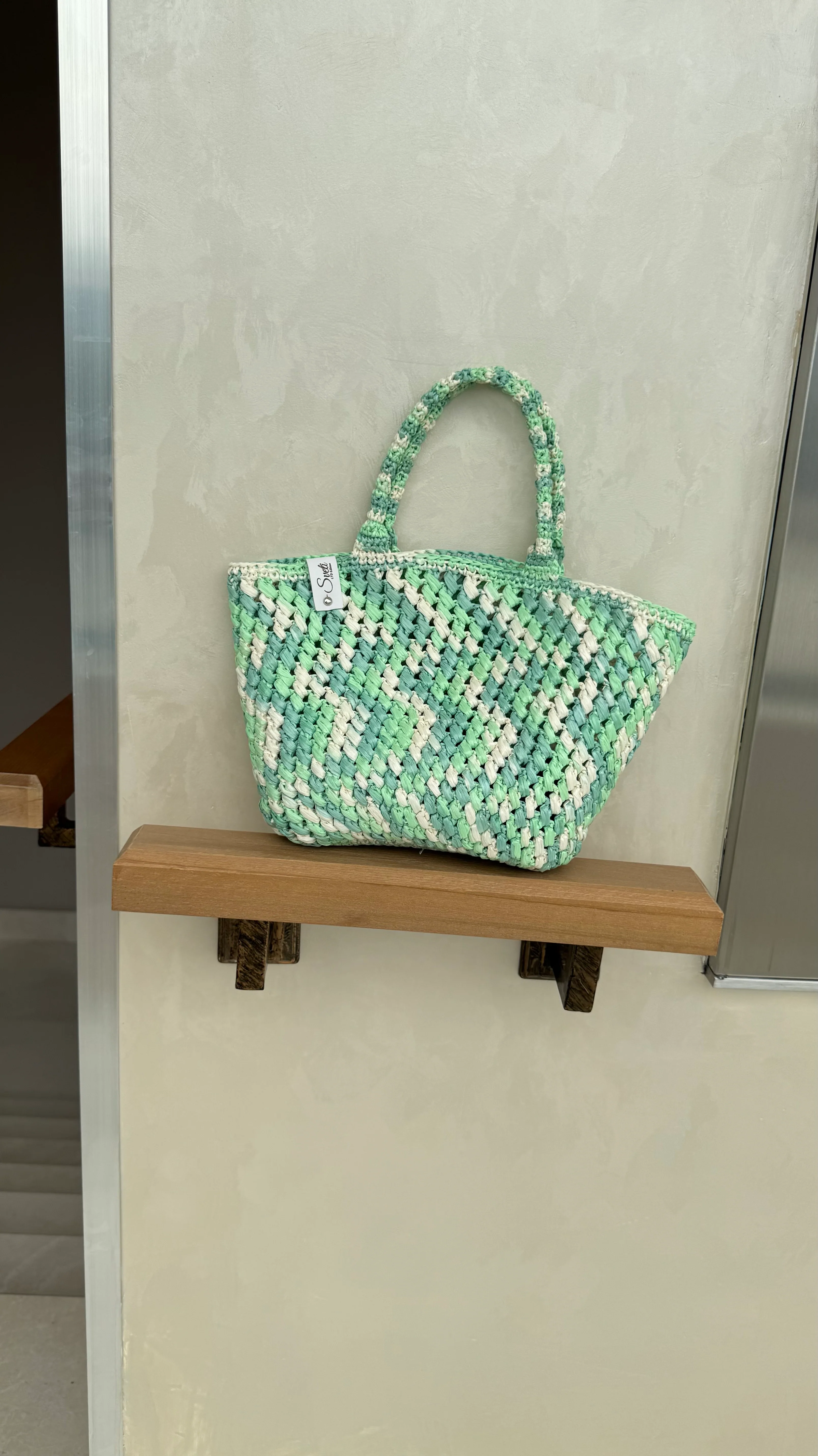 Hand-Crocheted Raffia Tote Bag – Natural Beach Bag with Sturdy Handles - Image 11